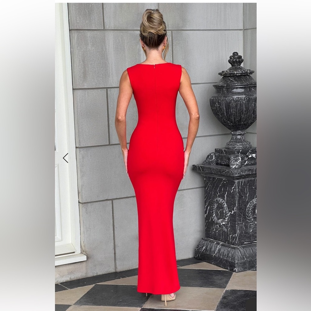 Babyboo Red Helena Maxi Dress US12 - Picture 2 of 4